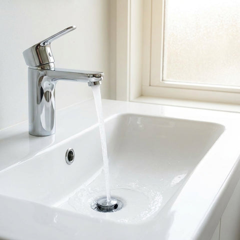 Desagüe de baño despejado