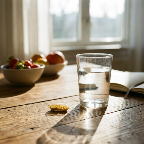 Toma diaria con agua
