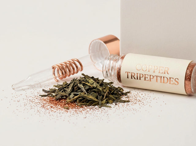Té verde + tripéptidos de cobre