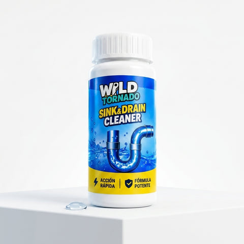 Envase de Wild Tornado Destapacañerías