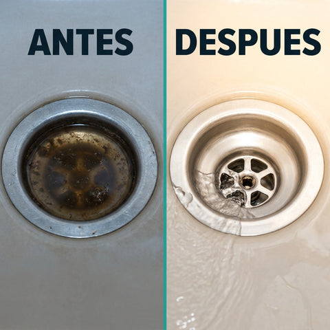 Antes y después del desagüe